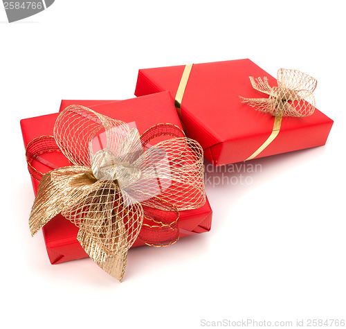 Image of 
Luxurious gifts isolated on white background 
