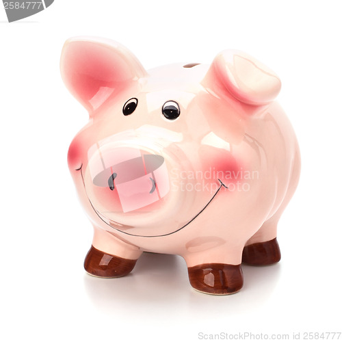 Image of Lucky piggy bank isolated on white background
