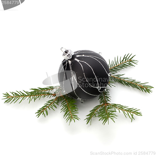 Image of Christmas decoration isolated on white background