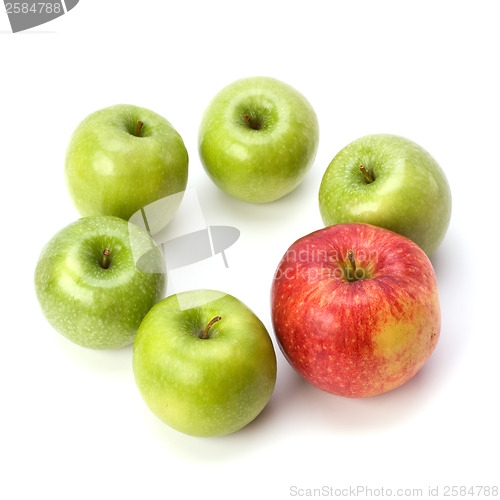 Image of apples isolated on white background