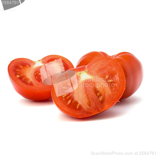 Image of tomato isolated on white background