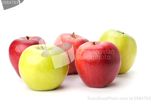 Image of apples isolated on white background