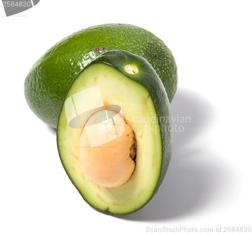 Image of avocado isolated on white background 