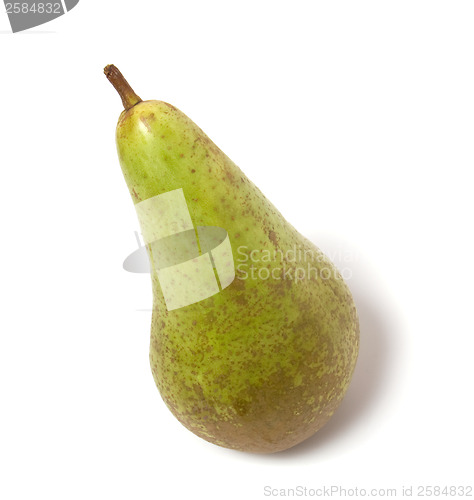 Image of single pear isolated on the white background