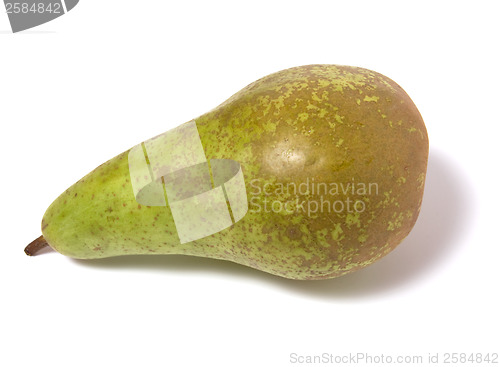 Image of single pear isolated on the white background