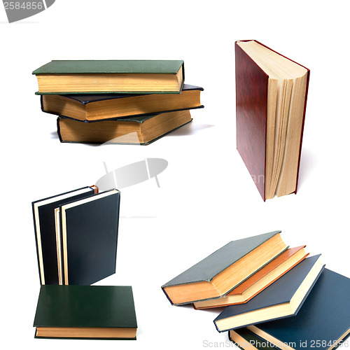 Image of books isolated on white 

