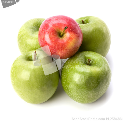 Image of apples isolated on white background