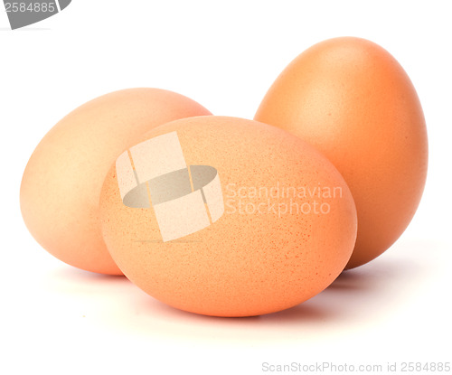 Image of eggs isolated on white background