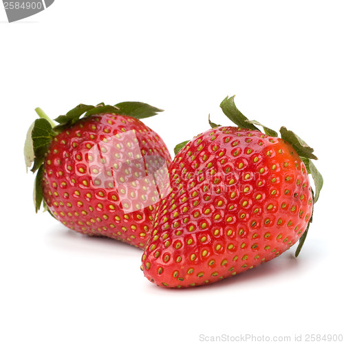 Image of Strawberries isolated on white background