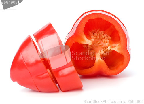 Image of sweet pepper isolated on white background 