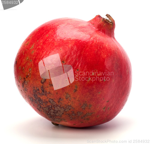 Image of pomegranate isolated on white background