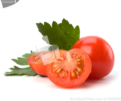 Image of Cherry tomato isolated on white background