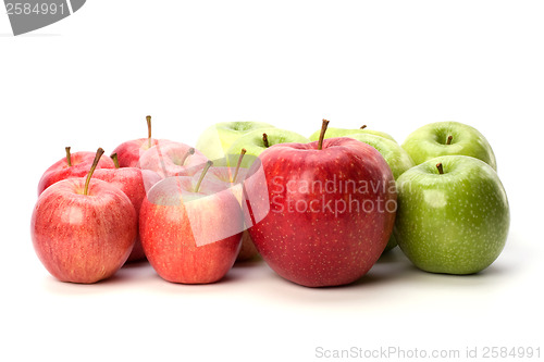 Image of apples isolated on white background