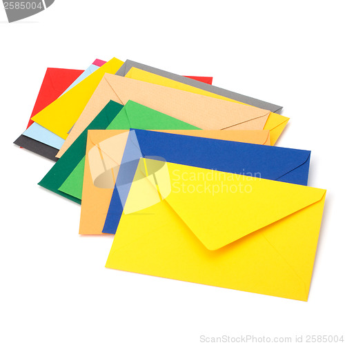 Image of envelopes isolated on the white background