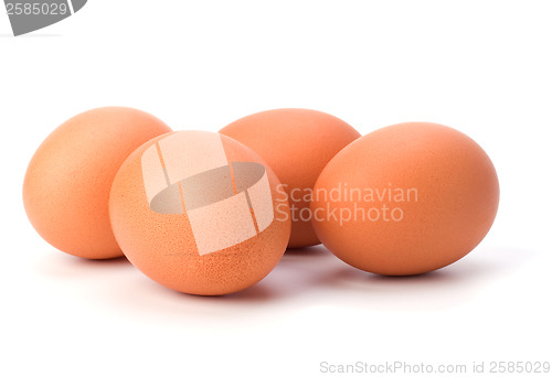 Image of eggs isolated on white background