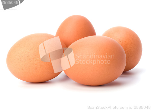 Image of eggs isolated on white background