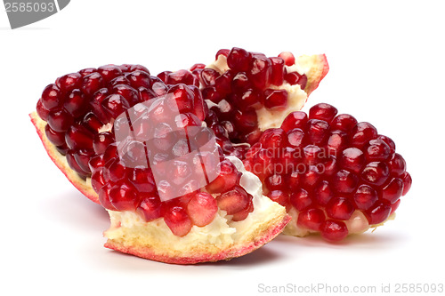 Image of pomegranate isolated on white background