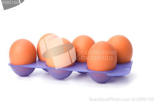 Image of eggs isolated on white background