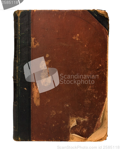 Image of tattered book isolated on white background