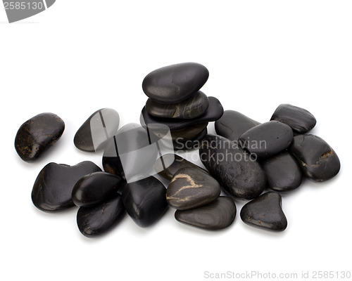 Image of zen stones isolated on the white background