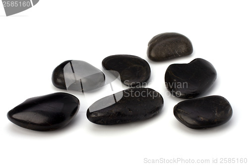 Image of zen stones isolated on the white background 