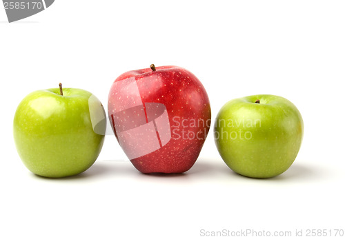 Image of apples isolated on white background