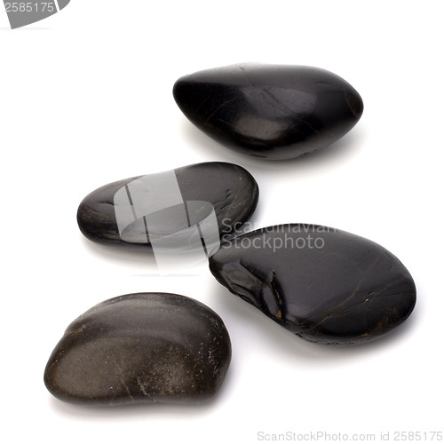 Image of zen stones isolated on the white background 