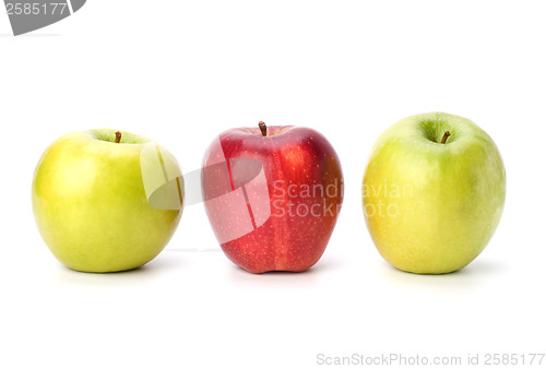 Image of apples isolated on white background