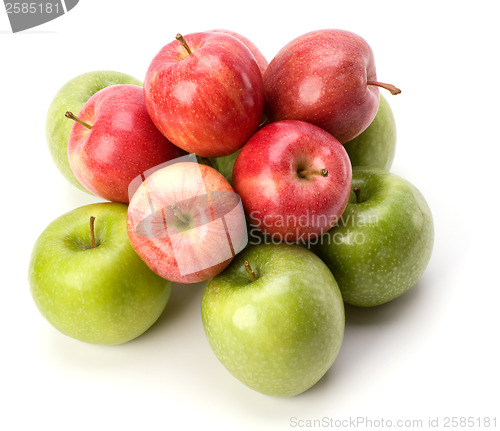 Image of apples isolated on white background