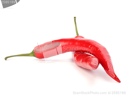 Image of Chili pepper isolated on white background