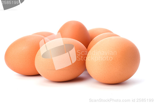 Image of eggs isolated on white background