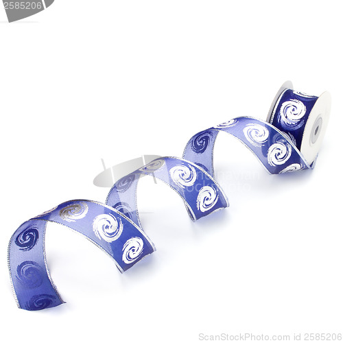 Image of Gift ribbon bobbin isolated on white background   