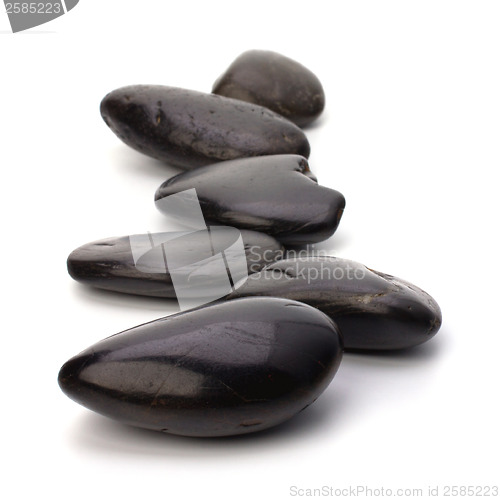 Image of zen stones isolated on the white background 