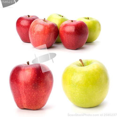 Image of red and green apples 
