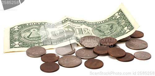 Image of Money isolated on white  background 