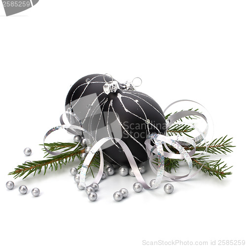 Image of Christmas decoration isolated on white background