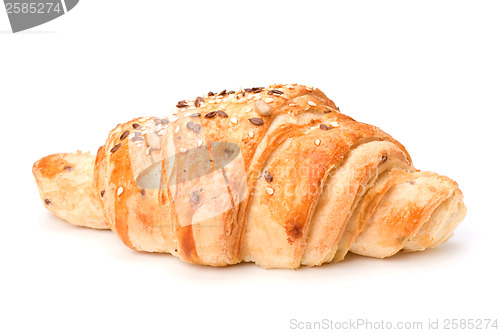 Image of croissant isolated on white background 