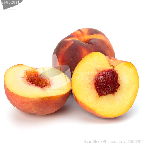 Image of peach isolated on white background