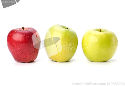 Image of apples isolated on white background