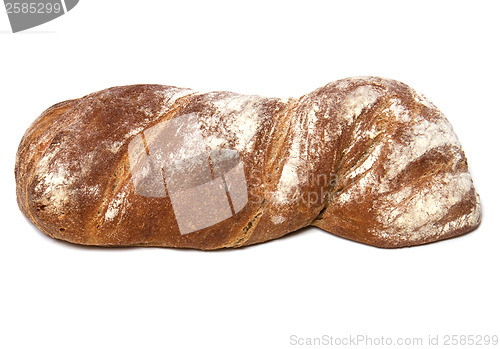 Image of Italian ciabatta isolated on white background 