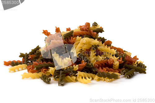 Image of Italian pasta isolated on white background 