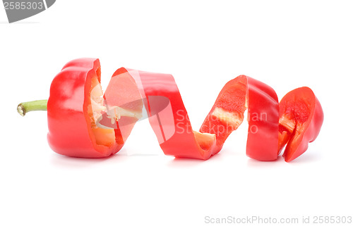 Image of sweet pepper isolated on white background 