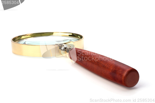 Image of hand magnifier isolated on white background