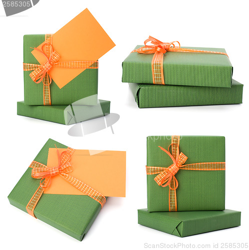 Image of easter gifts with greeting 