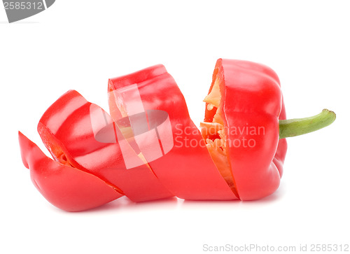 Image of sweet pepper isolated on white background 