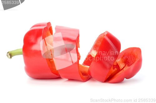 Image of sweet pepper isolated on white background 