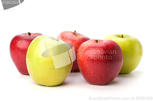 Image of apples isolated on white background