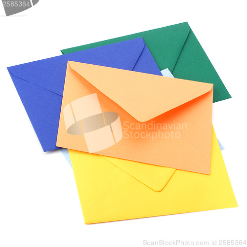 Image of envelopes isolated on white background