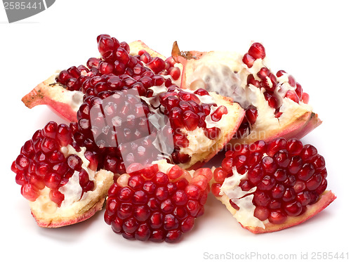 Image of pomegranate isolated on white background