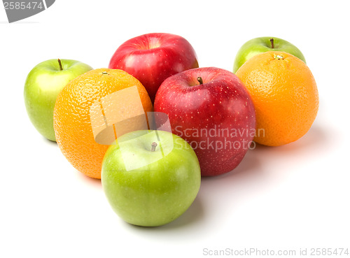 Image of fruits isolated on white background
